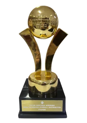 Distributor achievement trophy