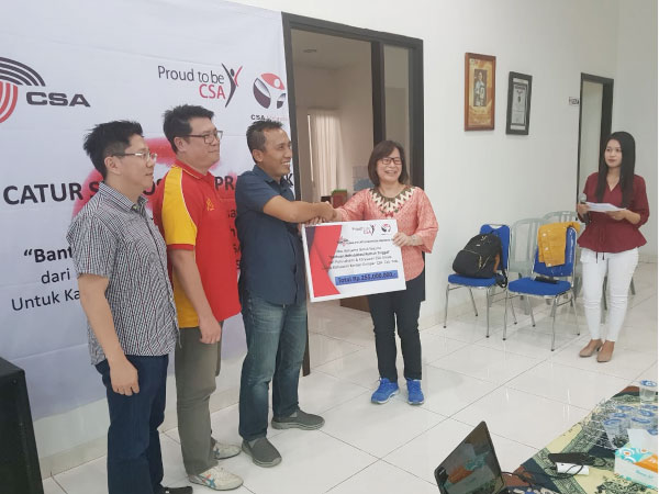 CSA Aid for Rebuilding due Palu Earthquake